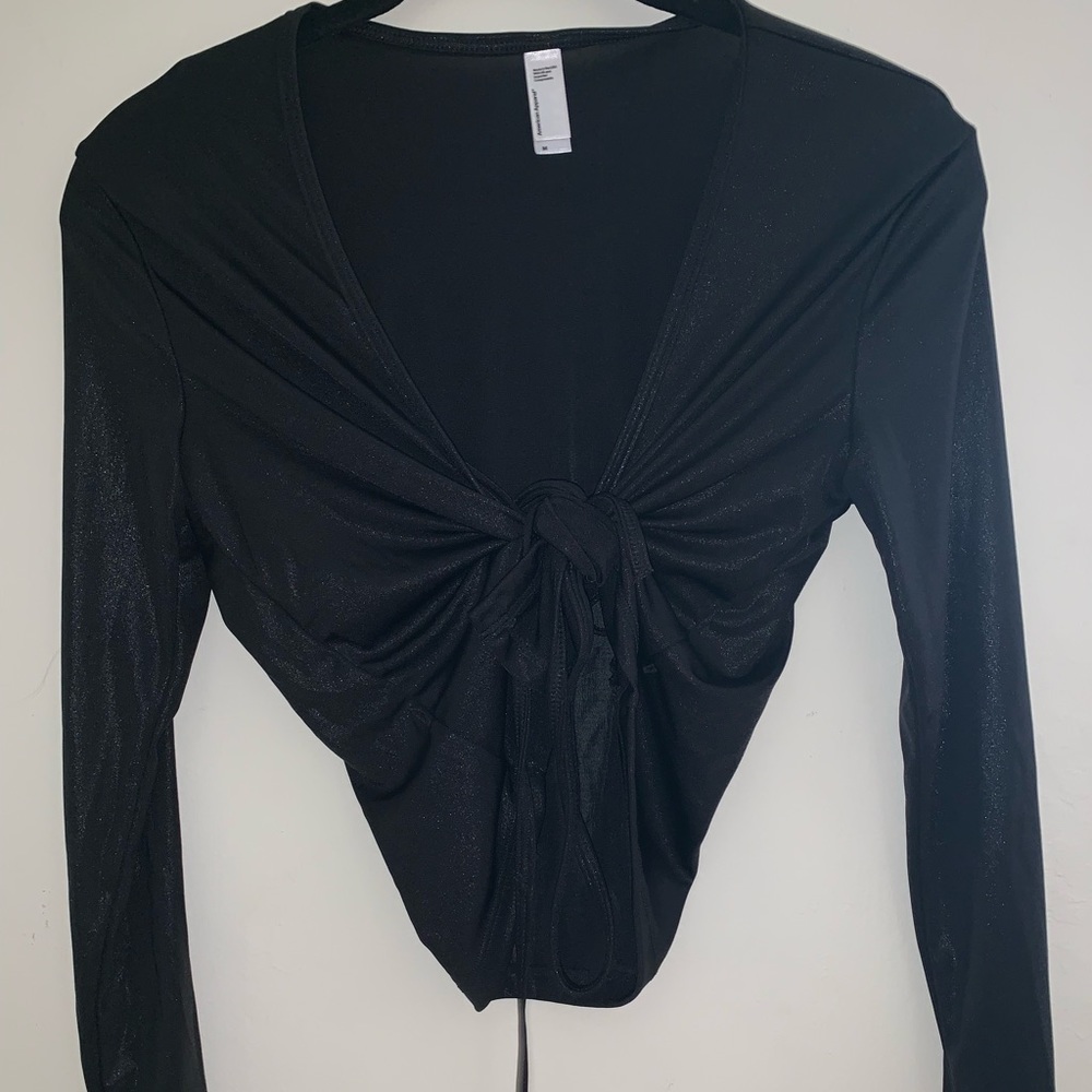 American Apparel black tie shirt